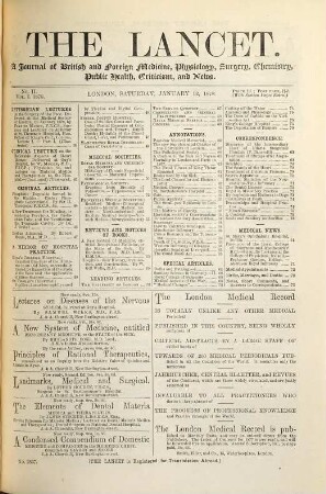 The lancet. 1878, [3.] Advertiser