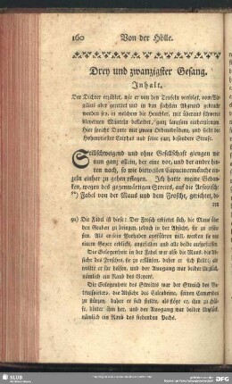 Drey und zwanzigster Gesang