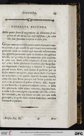 Giornata seconda