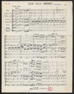 Lucio Silla : No. 11 Aria