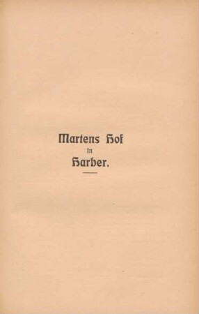Martens Hof in Harber