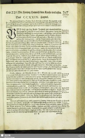 Das CCXXIX. Capitel