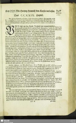 Das CCXXIX. Capitel