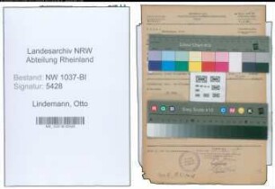 Entnazifizierung Otto Lindemann , geb. 22.05.1898 (Steiger)