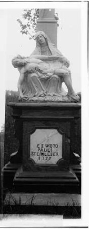 Hambrücken Wegkreuz mit Vesperbild E.Woto Pauli Steinleser (um 1755)