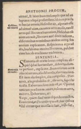 Sententia.