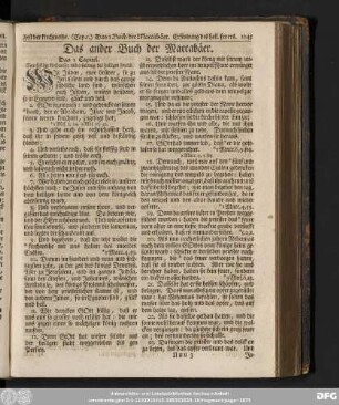 Das ander Buch der Maccabäer.