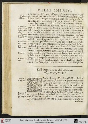 Cap. XXXXIIII. Dell'Imprese fatte del Camelo