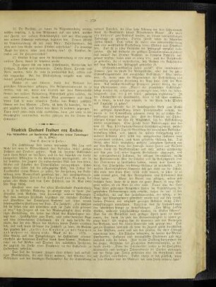 Friedrich Eberhard Freiherr von Rochow : ein Gedenkblatt zur hundertsten Wiederkehr seines Todestages (16.5.1905)