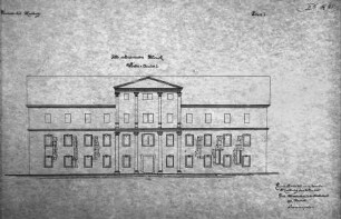 Aufriß der Hauptfassade des Deutschordenshospitals (Sankt Elisabeth-Hospitals), Vorlage unbekannt