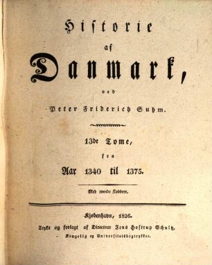 Historie af Danmark, 13. Fra Aar 1340 til 1375