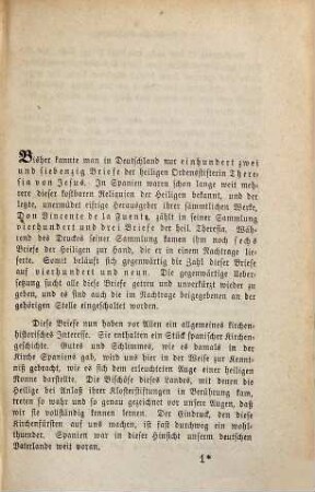 Die sämmtlichen Schriften der heiligen Theresia von Jesu, 5,1. Die sämmtlichen Briefe der heiligen Theresia von Jesu ; 1. Abt., Geschichtliche Einleitung und Briefe 1 bis 168