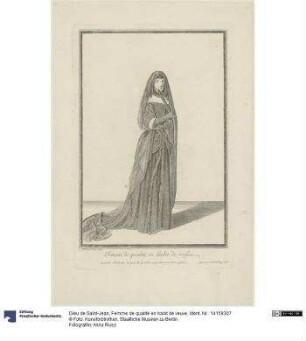 Femme de qualité en habit de veuve