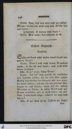 Eilftes Gespräch.