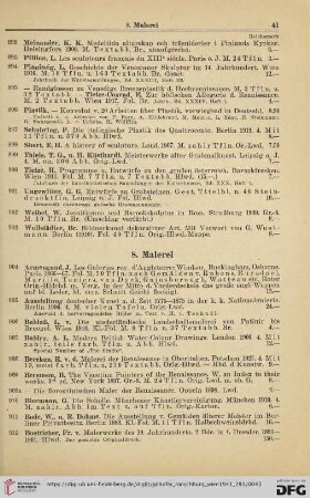 8. Malerei (Nr. 904 - 988)