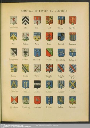 Armorial Du Canton De Fribourg