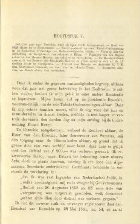 Hoofdstuk V. Schrijver gaat naar Bezockie, van waar hij bjina wordt teruggejaagd ...