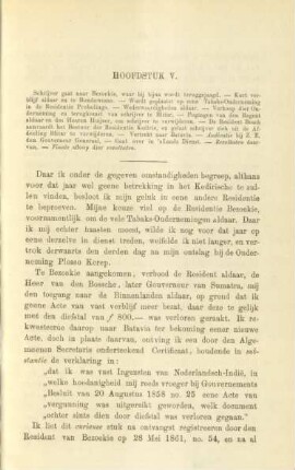 Hoofdstuk V. Schrijver gaat naar Bezockie, van waar hij bjina wordt teruggejaagd ...