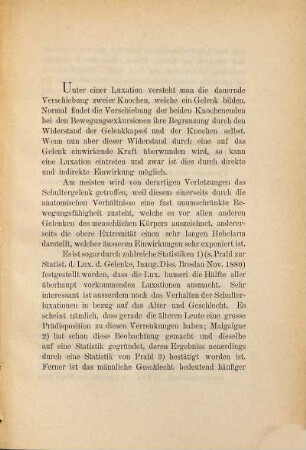 Ein Fall von Luxatio humeri erecta