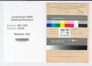 Entnazifizierung Rolf Maletzke, geb. 04.09.1911 (Justizangest.)