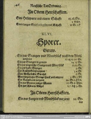 XLVI. Sporer