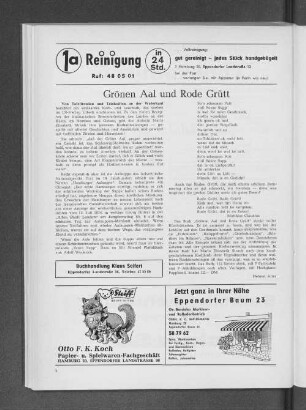 Grönen Aal und Rode Grütt