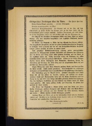 Erfolgreiches Vordringen über die Aisne.