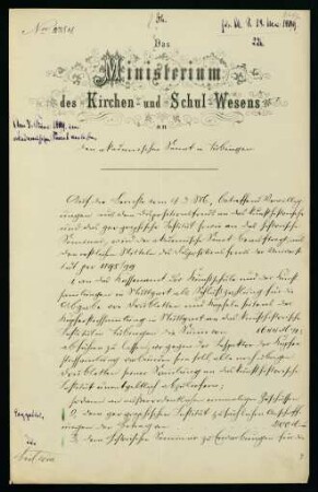 betr. den Dispositionsfond des kunsthistorischen Instituts