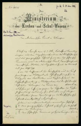 betr. den Dispositionsfond des kunsthistorischen Instituts