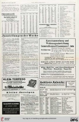 Nr. 23 (9. Jun. 1935), S. 3: Preisberichte