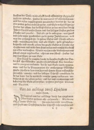 Van der erlösinge dorch Christum unsen Heren.