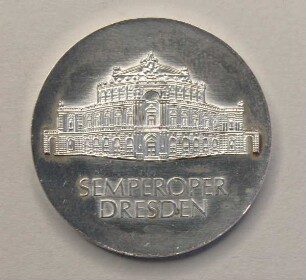 10-Mark-Stück anlässlich der Wiedereröffnung der Semperoper Dresden