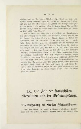 IX. Die Zeit der französischen Revolution und der Befreiungskriege