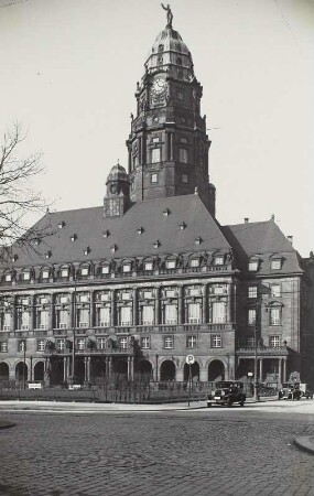 Dresden, Neues Rathaus, Ansicht Hauptfassade