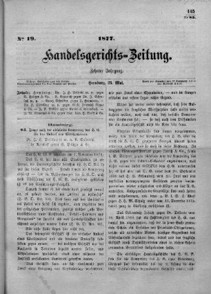 No. 19. 23. Mai 1877