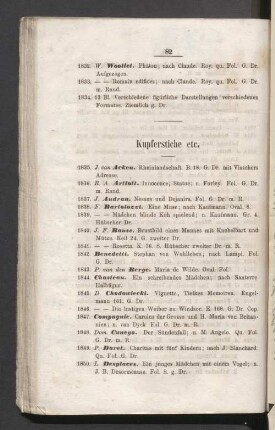 Kupferstiche etc