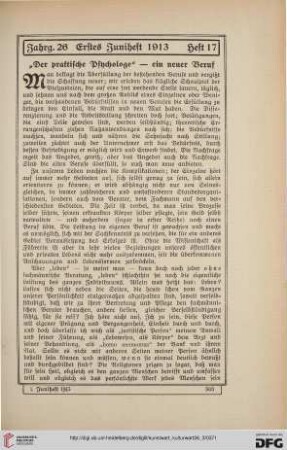 Heft 17 (1. Juniheft 1913)