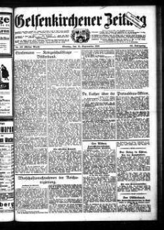 Gelsenkirchener Zeitung. 1902-1940