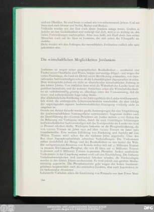 Die wirtschaftlichen Möglichkeiten Jordaniens