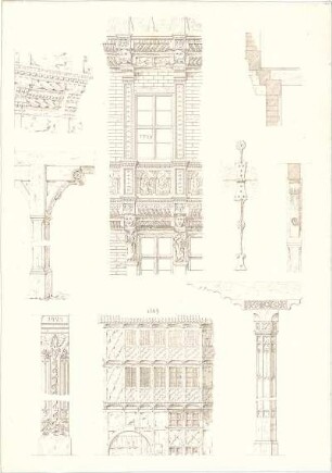 Zocher, Ernst; Fassaden- und Architekturelemente - Details
