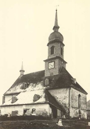 Wiesa, Dorfkirche, um 1910 abgebrochen