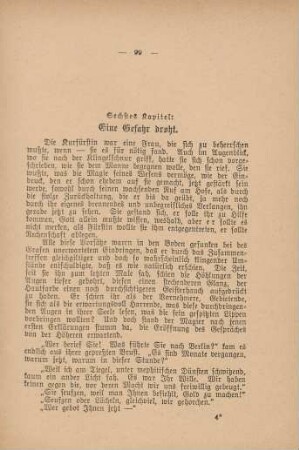 Sechstes Kapitel: Eine Gefahr droht