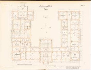 Regierungsgebäude, Stade: Grundriss EG 1:100