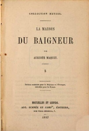 La maison du baigneur, 3