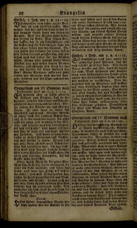 Evangelium am IV. Sonntag nach Trinitatis,[...] - Lection, in der Offenbahrung Joh. am 21.