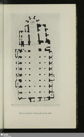 Grundriß der Thomaskirche bis 1884