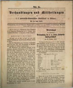 Centralblatt für die gesammte Landeskultur. 9. 1858