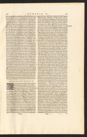 Ex Cap. Primo Homilia VI