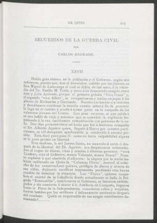 Recuerdos de la guerra civil : XXVII - XXXII
