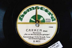 Carmen : Blumenarie "Hier an dem Herzen treu geborgen" / (Bizet)